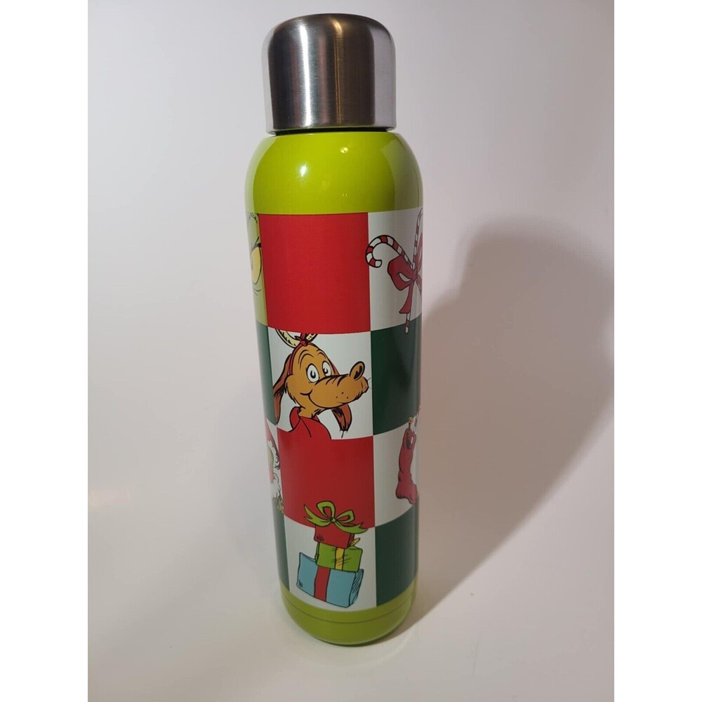 New Grinch MAX Green Christmas Stainless Steel Temperature Control Water Bottle